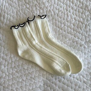 J Crew Frilly Boot Socks